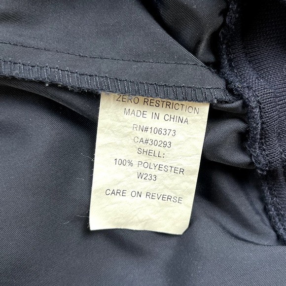 Zero Restriction Golf Jacket Windbreaker Adult Medium Navy Blue 1/4 Zip Outdoor - Picture 7 of 11